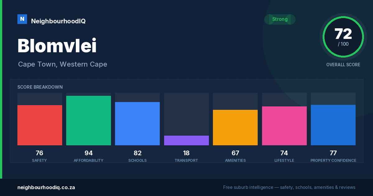 Blomvlei report card