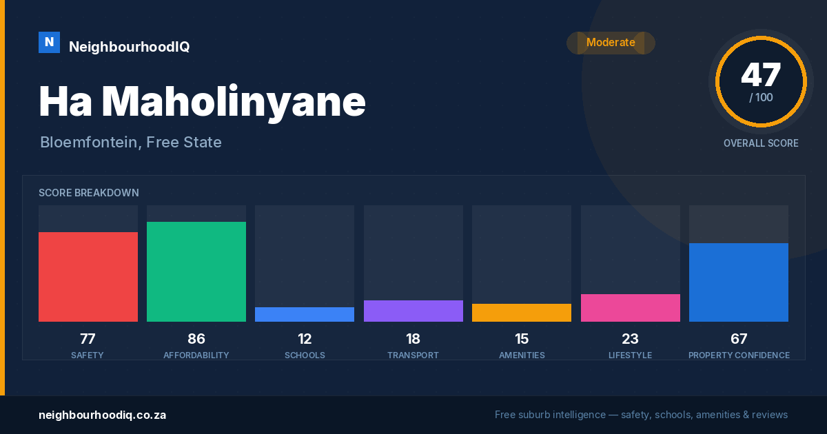 Ha Maholinyane report card