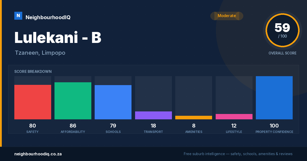 Lulekani - B report card