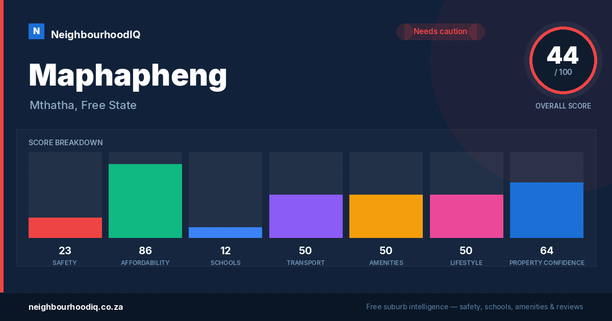 Maphapheng report card