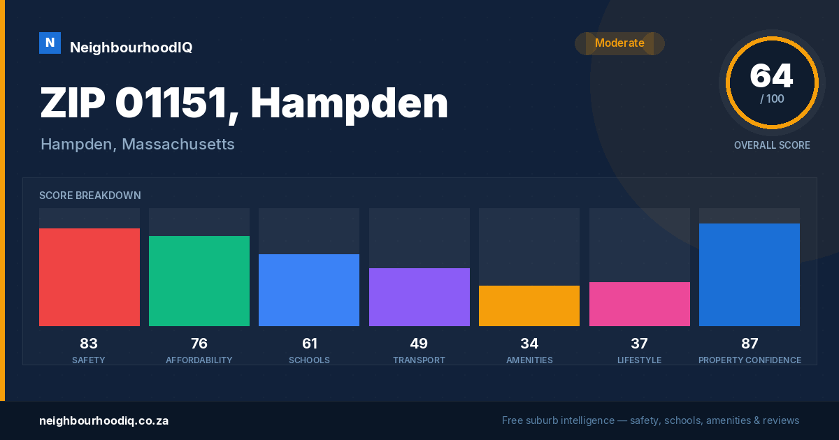 ZIP 01151, Hampden report card