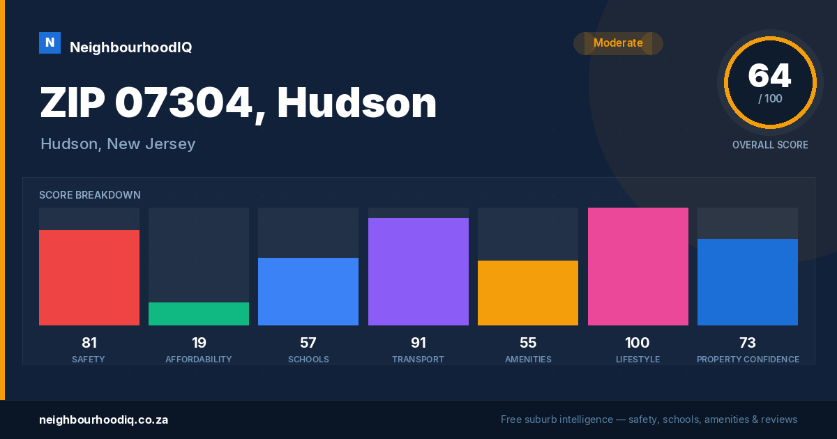 ZIP 07304, Hudson report card