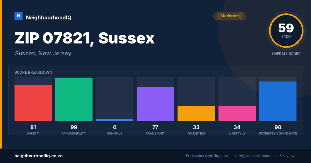 ZIP 07821, Sussex report card