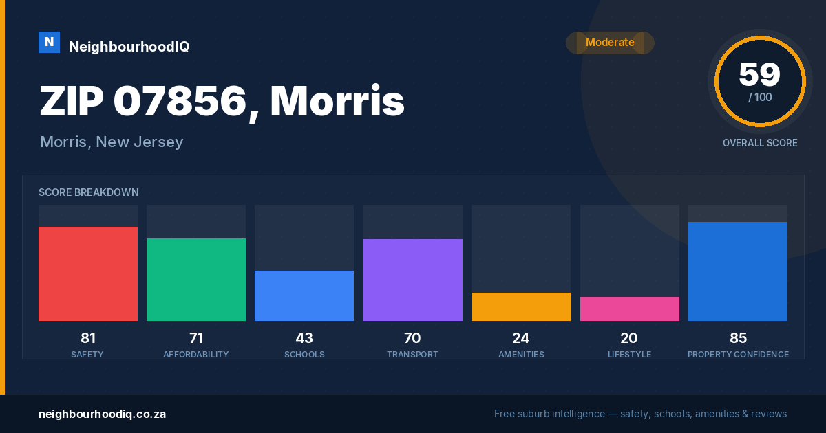 ZIP 07856, Morris report card
