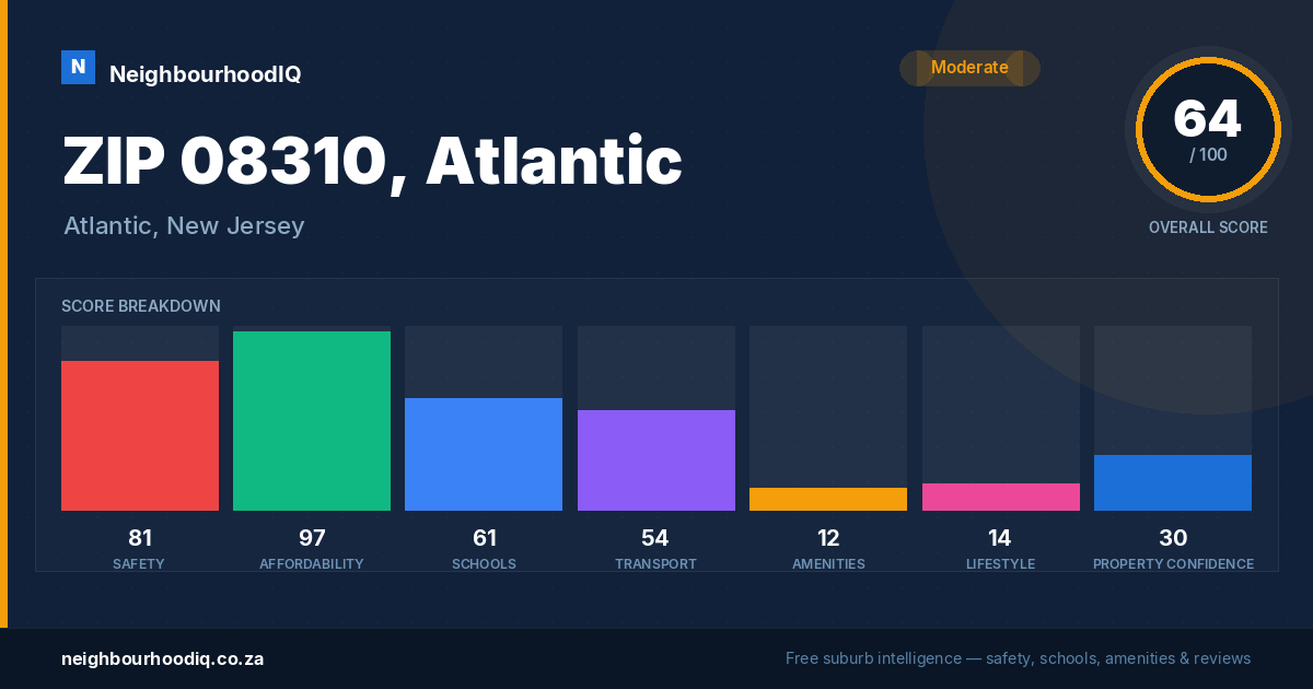 ZIP 08310, Atlantic report card