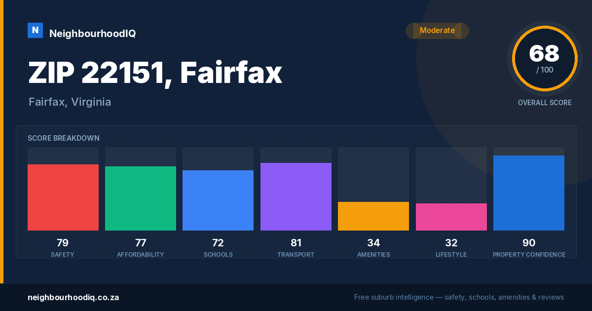 ZIP 22151, Fairfax report card