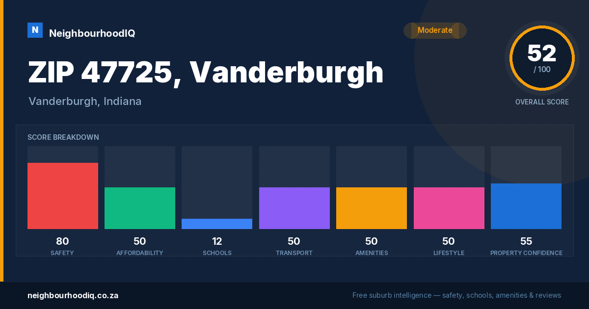ZIP 47725, Vanderburgh report card