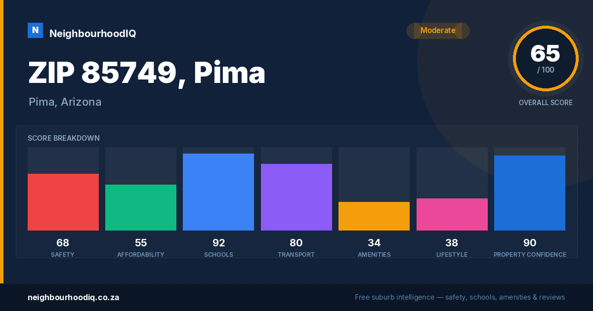 ZIP 85749, Pima report card